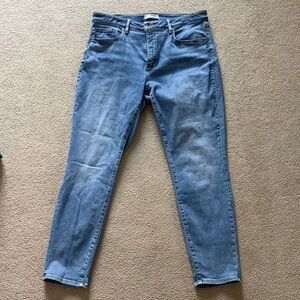 LOFT Curvy Skinny Crop Jeans